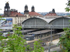 Zdjęcie dworca kolejowego w Pradze