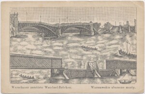 wizerunek 2 zniszczonych mostów