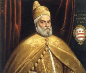 Doża Leonardo Donato (1536 - 1612), ostatni pracodawca Giovanniego Gabrielego