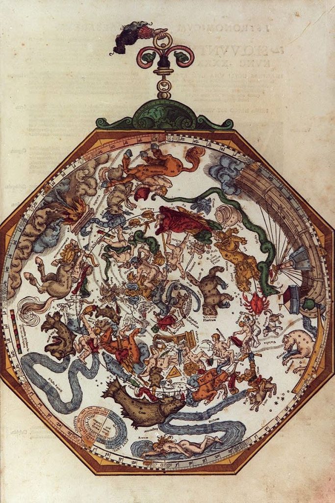 "Astronomicum caesareum" Piotra Apiana z 1540 roku.