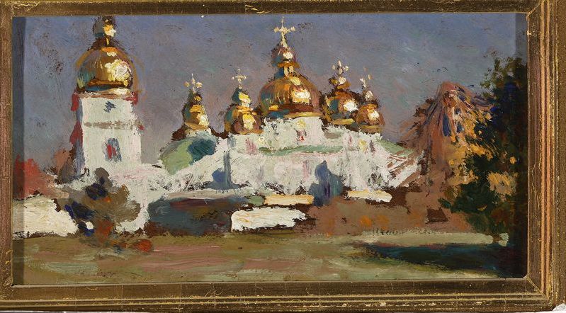 Obraz Jana Stanisławskiego Cerkiew Michałowska w Kijowie