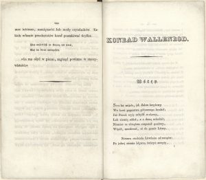 pierwodruk Konrada Wallenroda, s. VIII