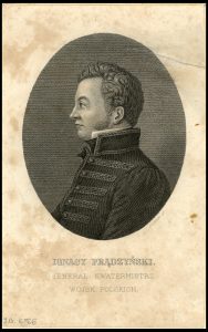 Portret Ignacego Prądzyńskiego, z profilu.