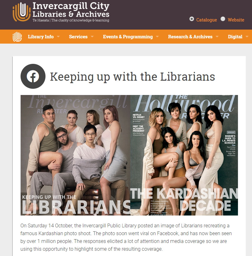 zdjęcie bibliotekarzy i rodziny Kardashian okładka magazynu