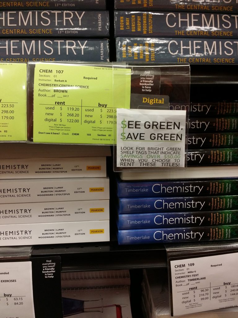 etykiety z cenami podręczników dla studentów wynajęcie kupno wersja online różnice cenowe