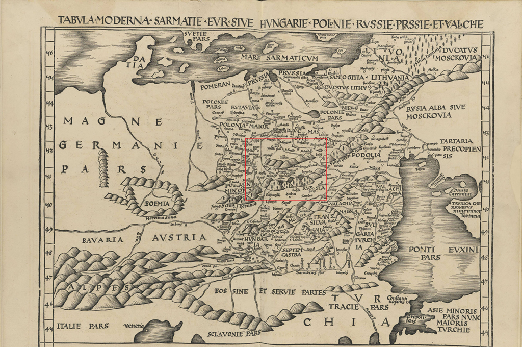 Zdjęcie fragmentu mapy
