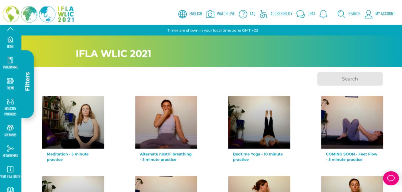Zrzut ekranu przedstawiający ćwiczące osoby.