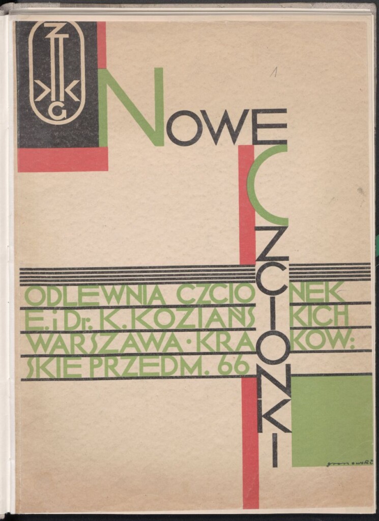 Nowe czcionki / Odlewnia czcionek E. i Dr. K. Koziańskich, Warszawa, Krakowskie Przedm. 66