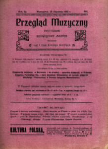 Strona ze starego czasopisma w kolorze fioletowym.