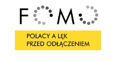 Logo e kolorze białym i żółtym - FOMO