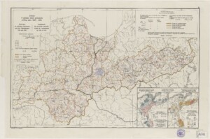 Mapa północych ziem Polski.