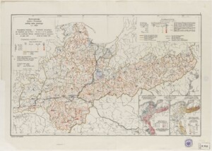 Mapa północych ziem Polski.