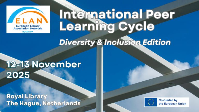 rusztowanie na tle nieba - infografika seminarium ELAN International Peer Learning Cycle 2025: Diversity & Inclusion Edition
