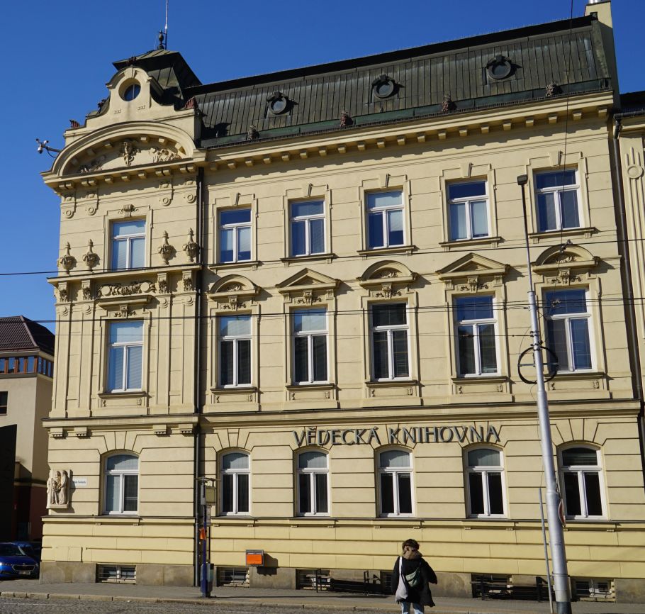 budynek biblioteki naukowej w Ołomuńcu